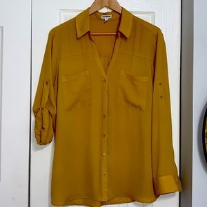 Blouse EXPRESS XL YELLOW (mustard color)